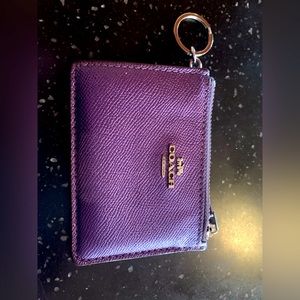 EUC Coach keychain card holder